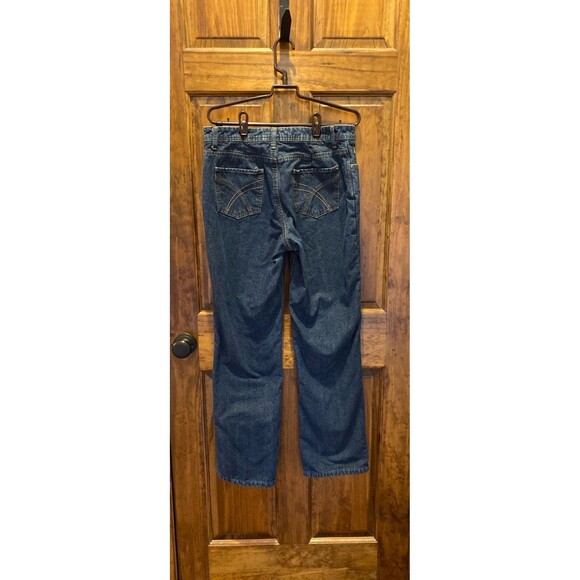 Natural Reflections Womens Jeans Sz ? 12  Flannel Lined Thick Denim Straight - Picture 4 of 12